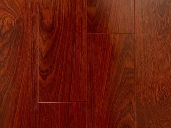 reddish-brown laminate flooring