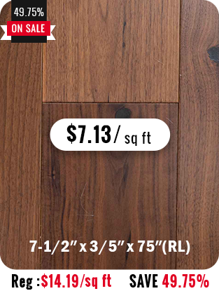 Black Walnut Natural Engineered Hardwood